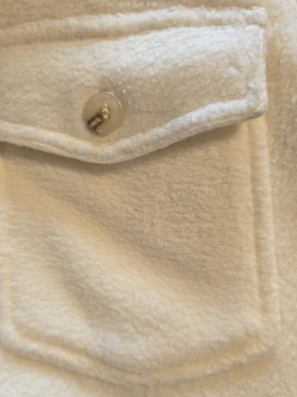 Thread & Supply Cream Button-Front Shacket - Picture 6 of 6